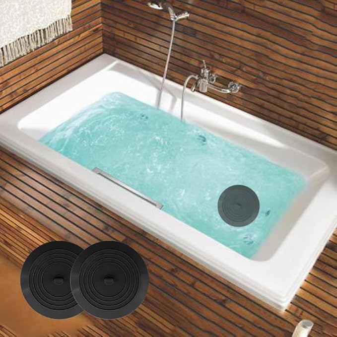 V-TOP Bathtub Drain Stopper 2 Pack, 5 inches Silicone Tub Stopper Shower Drain - Image 6