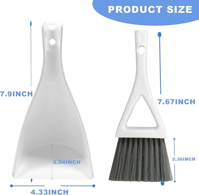 Dust Pan Broom Brush Dustpan -Mini Broom and Dustpan Combo Set, Handheld - Image 7