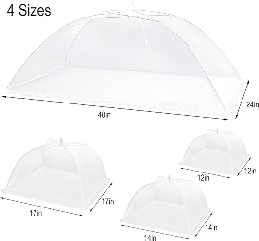 HBlife 7 Pack Pop-Up Mesh Food Cover Tent - Image 2