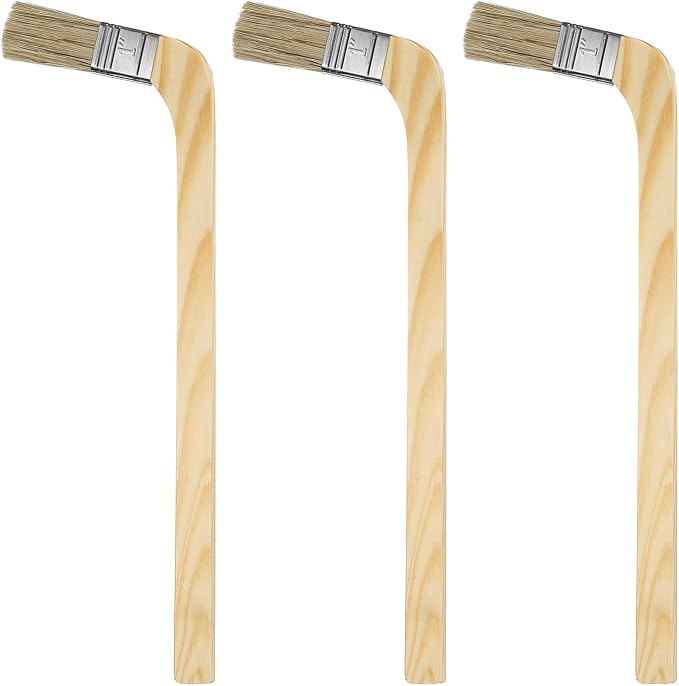 HARFINGTON Paint Brush 3Pcs 1" Brush Width Reusable Variety Angled Bend Brushes by HARFINGTON