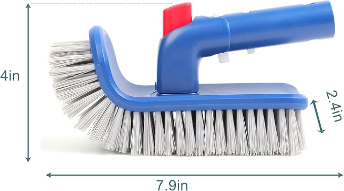 Sepetrel Pool Brush Head for Cleaning Walls, Steps & Corners, Rotatable Hand - Image 5