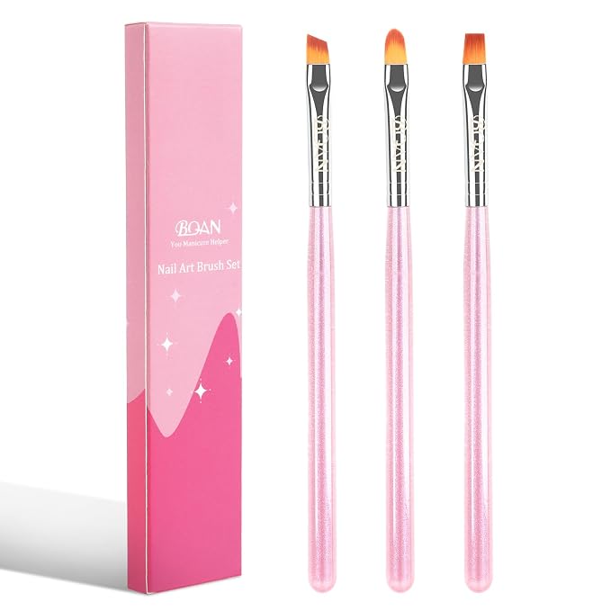 BQAN Nail Art Clean Up Brushes, Nail Art Tools by BQAN