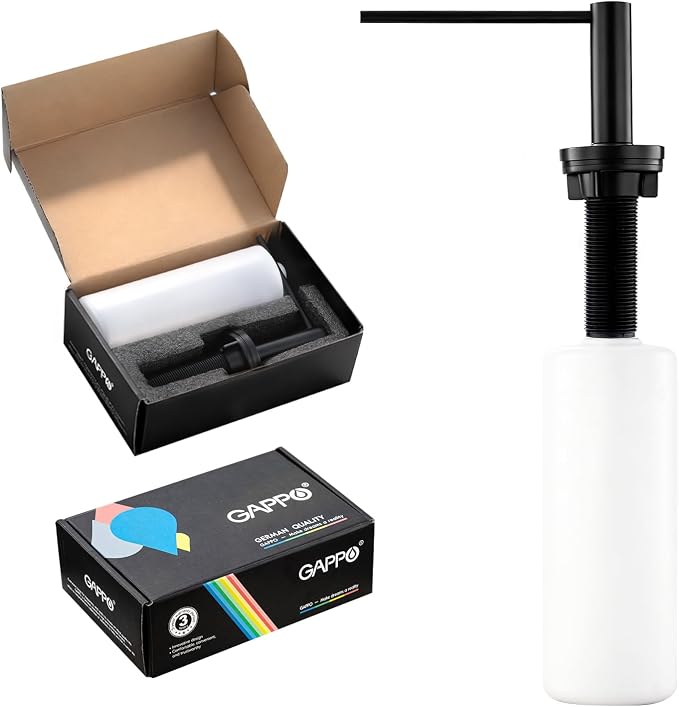 GAPPO Soap Dispenser for Kitchen Sink, Built in Sink Soap Dispenser, Matte - Image 5
