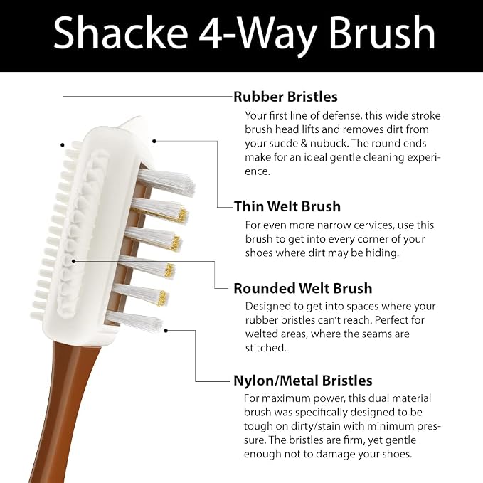Suede & Nubuck 4-Way Leather Brush Cleaner - Image 4
