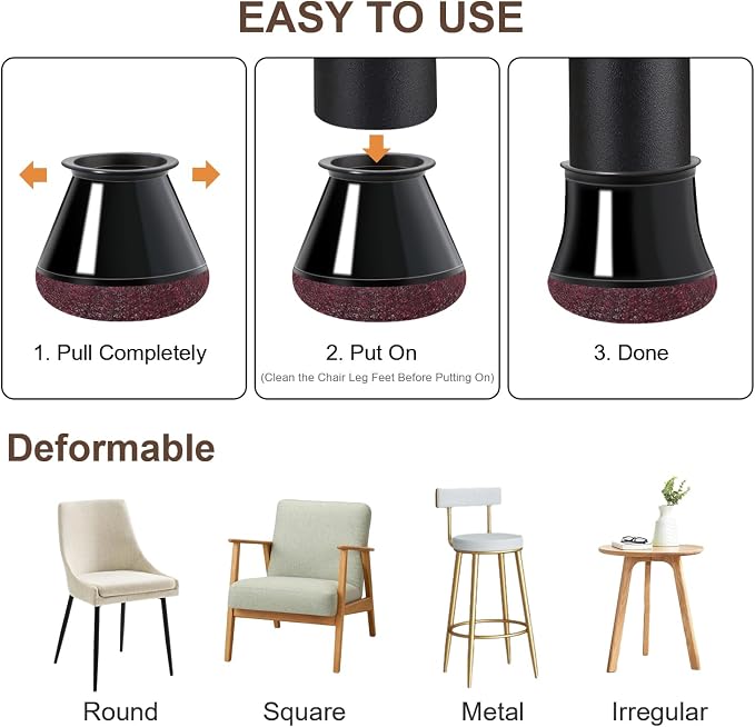 20 Pcs Chair Leg Floor Protectors - Image 4