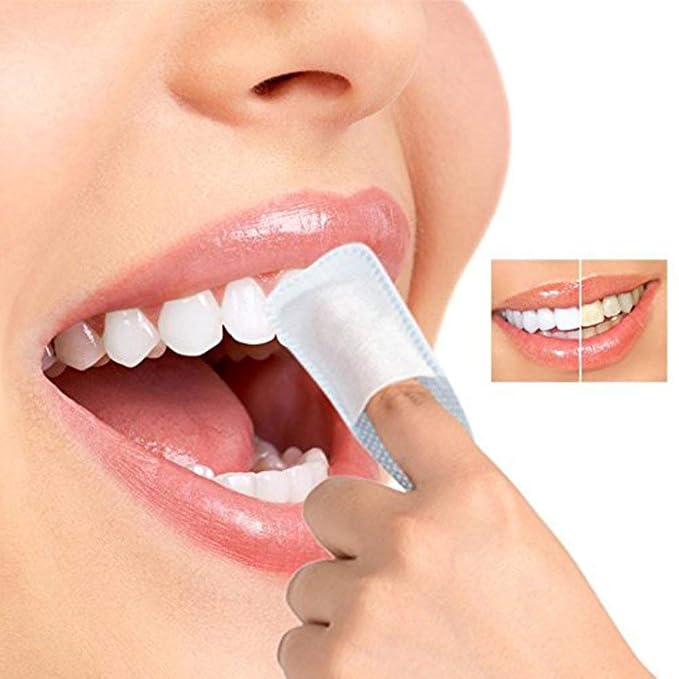100pcs Disposable Textured Deep Cleaning Teeth Wipes Finger Brush Oral Brush - Image 5