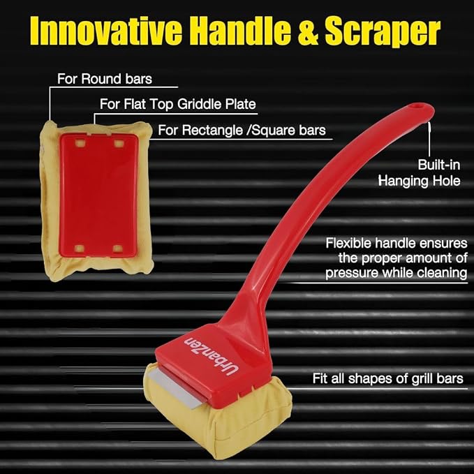 UrbanZen BBQ Grill Cleaner Brush, Steam Grill Brush - Image 3