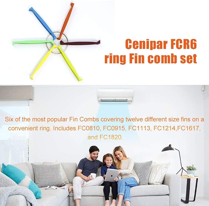 Cenipar FCR6 Ring Fin Comb Set Cleaning Brush Coil Condenser Brush Compatible - Image 7