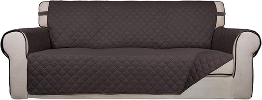 PureFit Reversible Quilted Sofa Cover, Water Resistant Slipcover Furniture by PureFit