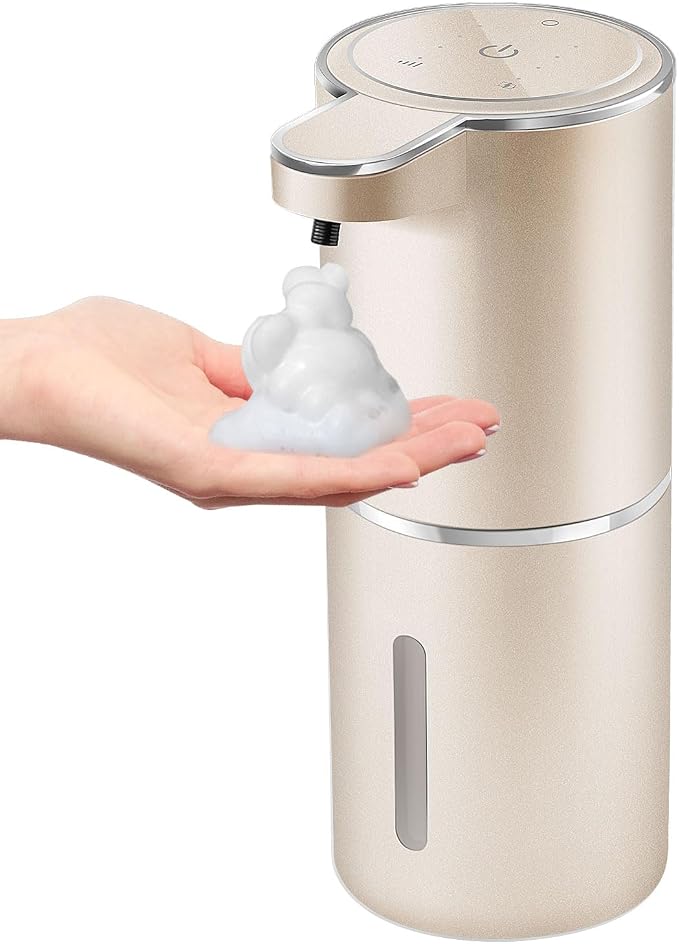 Automatic Foaming Soap Dispenser, 4-Level Adjustable Foam, Wall Mount, USB by Gotofine