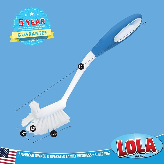 LOLA Pro Utility All Purpose Kitchen Cleaning Brush, Durable Bristles, Comfort - Image 5