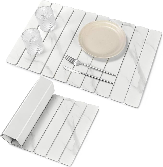Large Stone Dish Drying Mats for Kitchen Counter, Eco-Friendly Absorbent by Unknown
