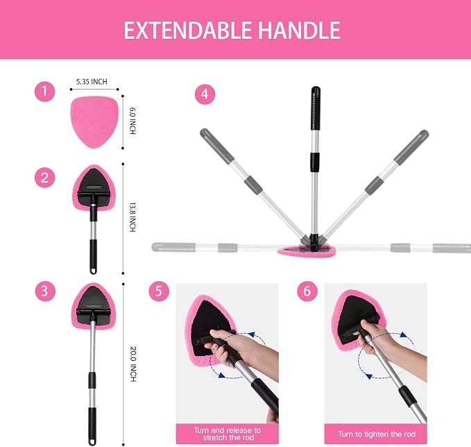 10pcs Windshield Cleaner Tool, Car Window Cleaning Wash Kit - Image 5