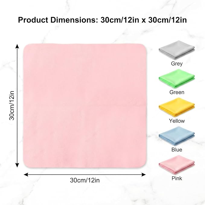 5PCS Extra Large Glasses Cleaning Cloths, Eyeglass Cleaning Cloth - Image 2