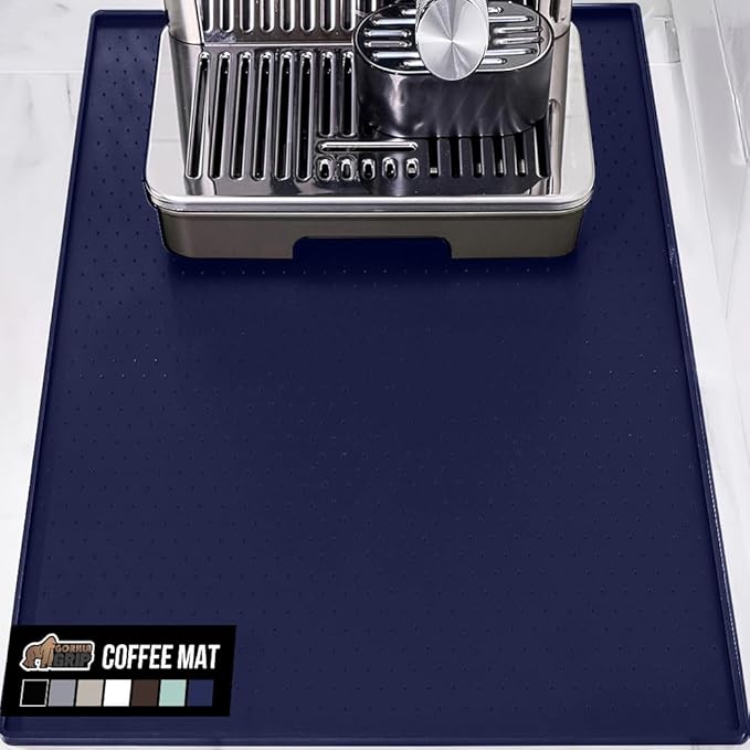 GORILLA GRIP Silicone Coffee Mat, Espresso Machine Bar Accessories, Keep by GorillaGrip