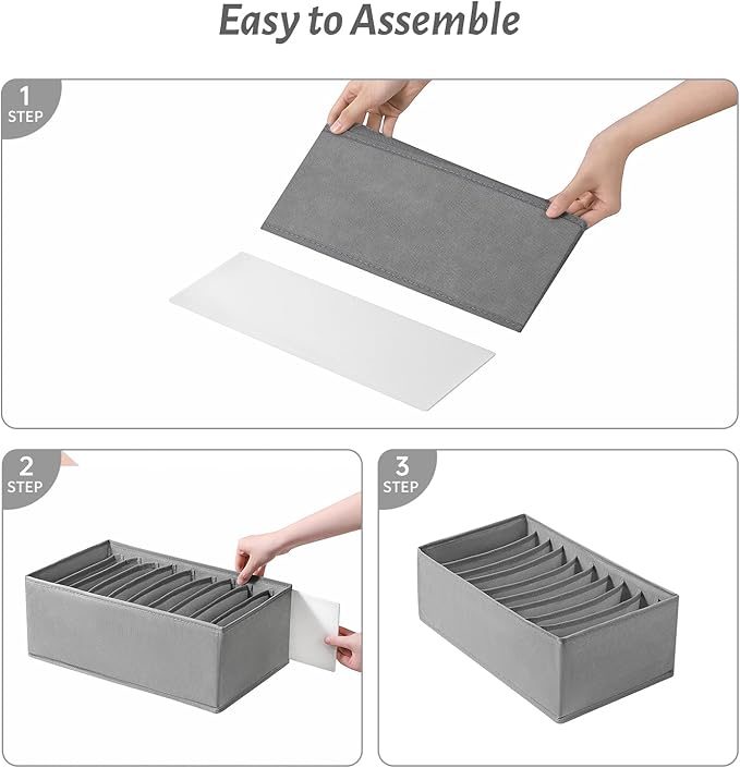 4 Packs T-shirt Drawer Organizers - Image 6