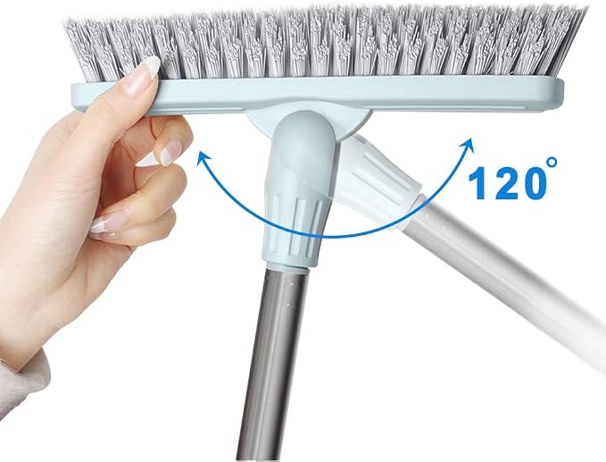 Affogato Floor Scrub Brush Bathroom Long Handle Bathtub Push Broom Shower Tile - Image 6