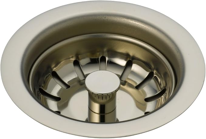 Delta Faucet 72010-PN Kitchen Sink Flange & Strainer, Polished Nickel by DeltaFaucet