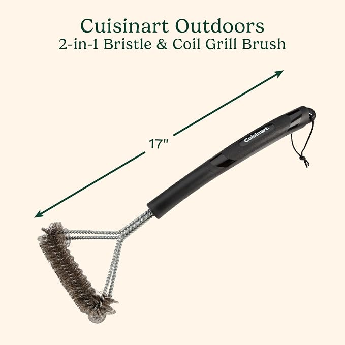 Cuisinart Coil and Brush with Angled Handle, 17” Dual Action Stainless Steel - Image 2