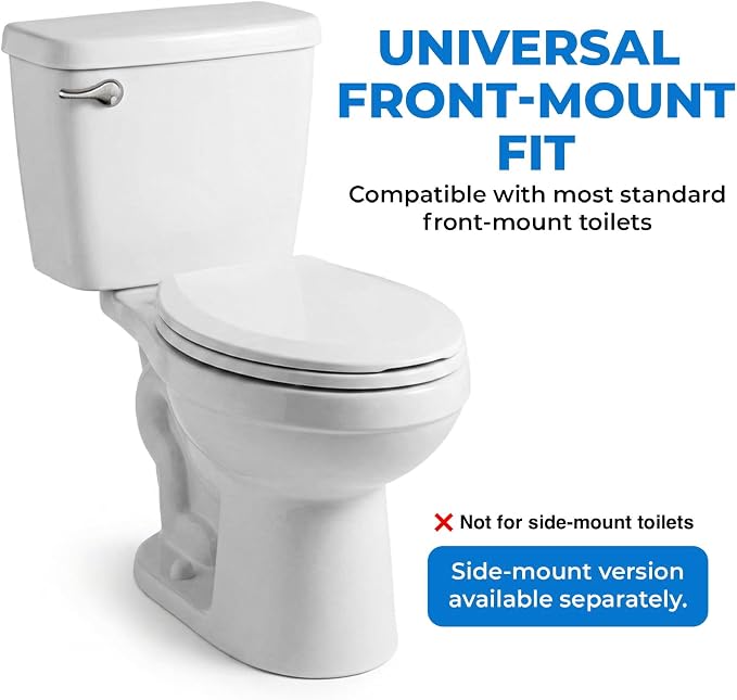 Qualihome Toilet Handle Lever Flush Replacement, Front Mount, Universal Fitting - Image 2