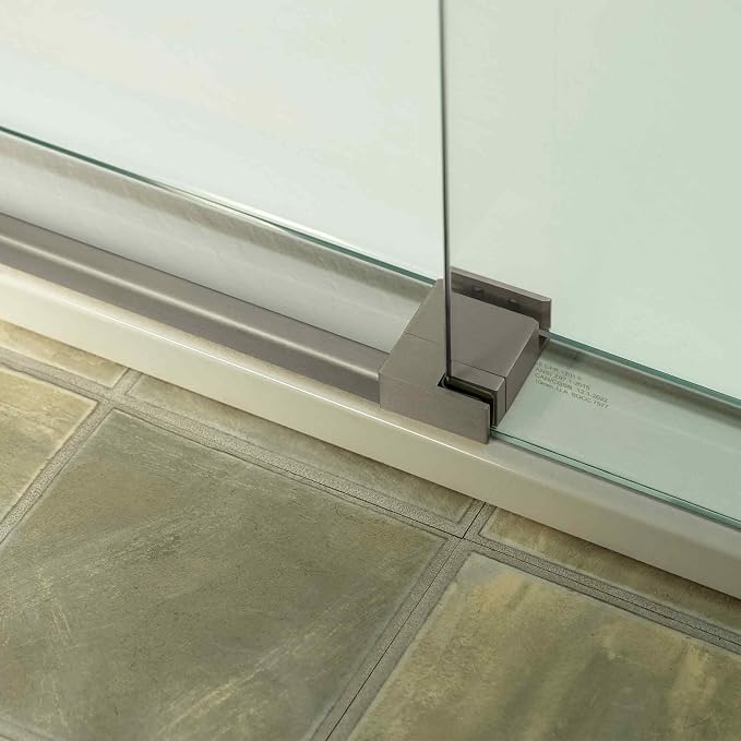 Woodbridge 56-60" W x 80" H Frameless Single Sliding Shower Door - Image 10