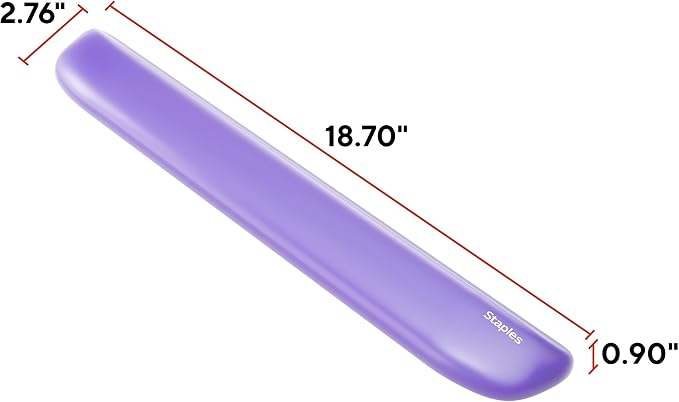 STAPLES Gel Keyboard Wrist Rest, Ergonomic Non‑Slip Wrist Support Cushion - Image 7