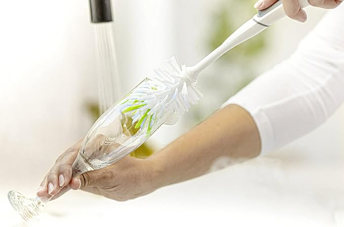 Scotch-Brite Glass and Water Bottle Brush, Long-Lasting Bristles, Safe On - Image 8