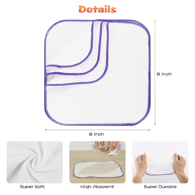 54 Packs Flannel Reusable Baby Wipes - Image 3