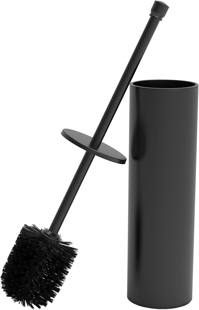 Toilet Brush and Holder Set, Toilet Bowl Brush by WZKALY