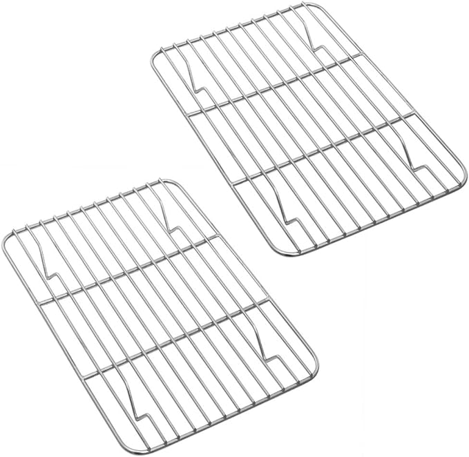 P&P CHEF Cooling Baking Rack Pack of 2, Stainless Steel Cooling Racks by PPCHEF