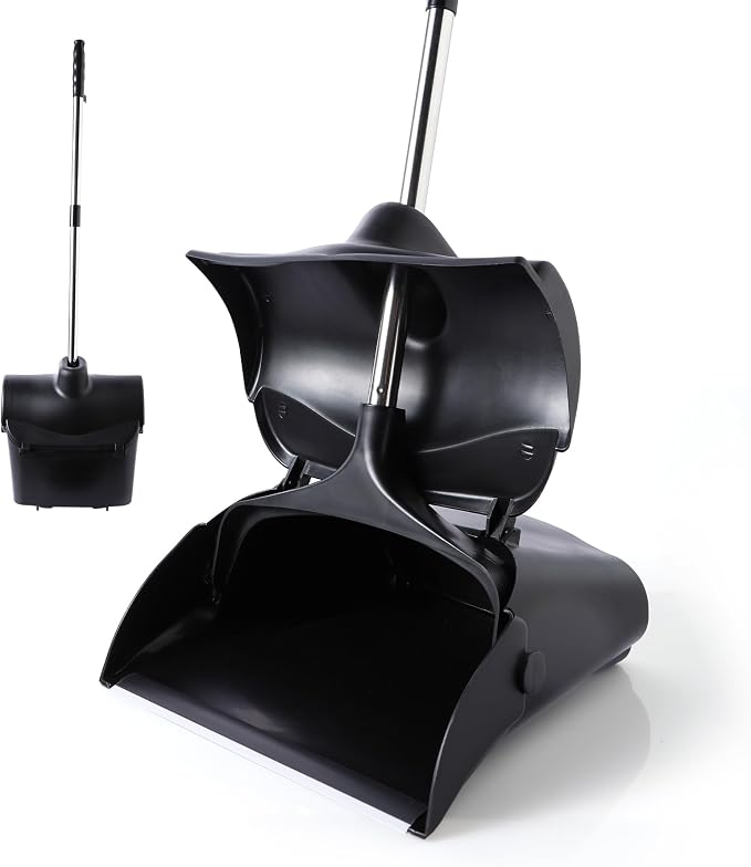 Yocada Commercial Dustpan with Wheels and Windproof Cover Indoor&Outdoor by Yocada