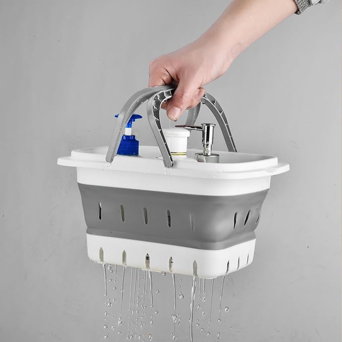 Haundry Portable Shower Caddy Basket, Foldable Caddy Basket - Image 5