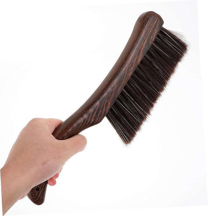 Wooden Cleaning Brush with Thick Ergonomic Handle - Image 4