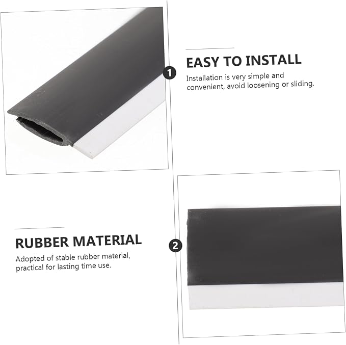 GALPADA 12pcs Dust Pan Edge Strip Replacement Rubber Lip - Image 4