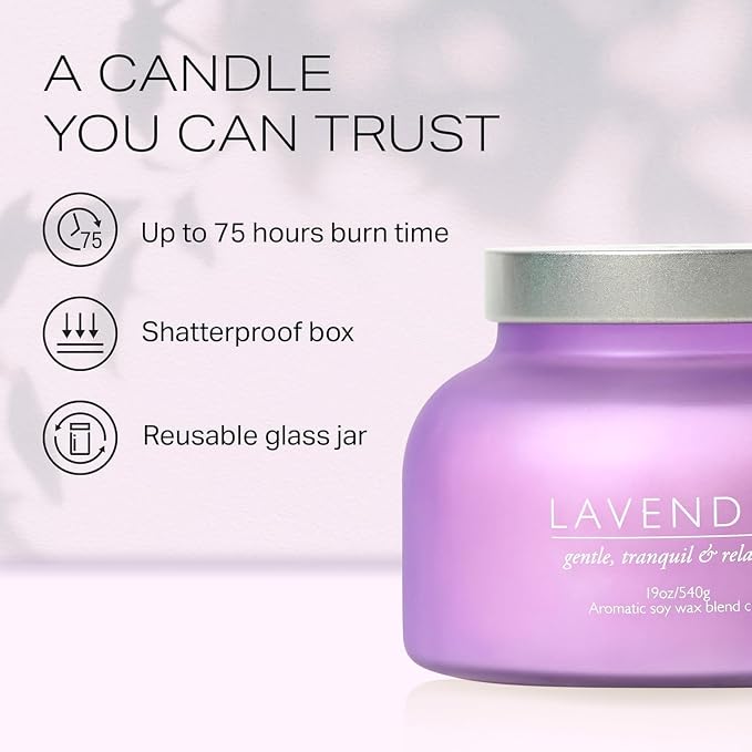 Lavender Candle 19oz Volcano Jar - Image 4