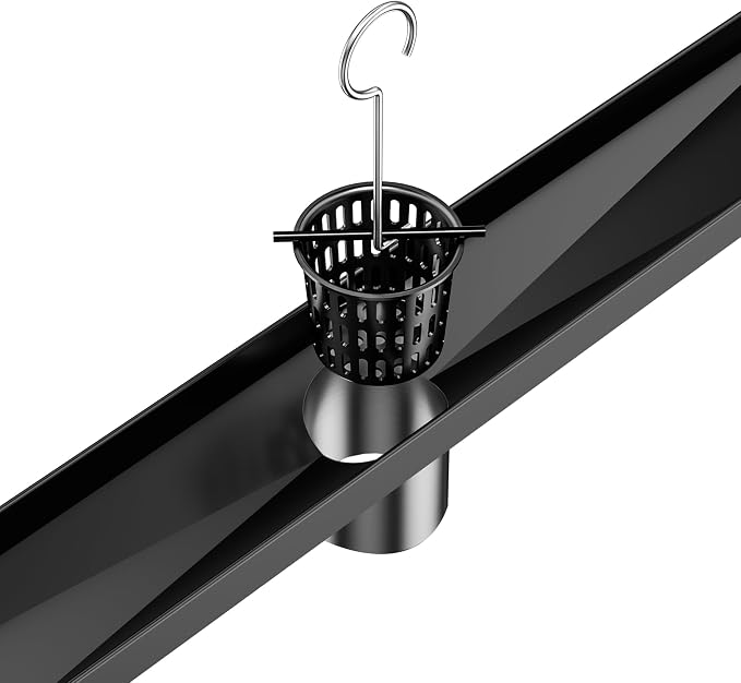 Neodrain Black Hair Catcher Shower Drain Hair and Debris Strainer only - Image 6