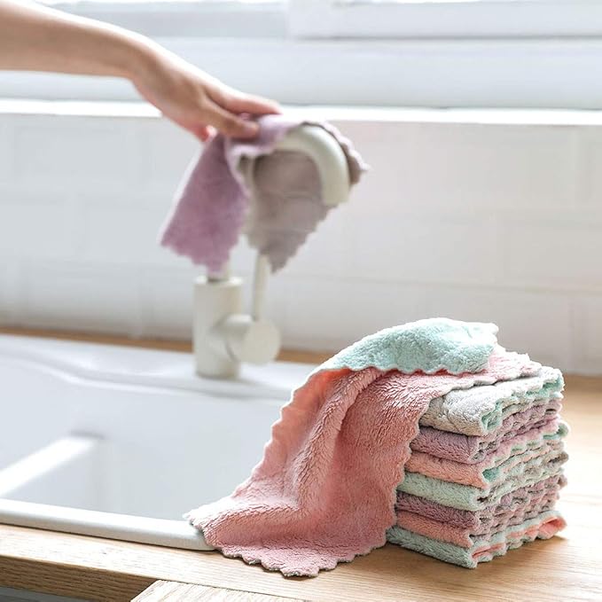 kimteny 12 Pack Kitchen Cloth Dish Towels, Premium Dishcloths, Super Absorbent - Image 3