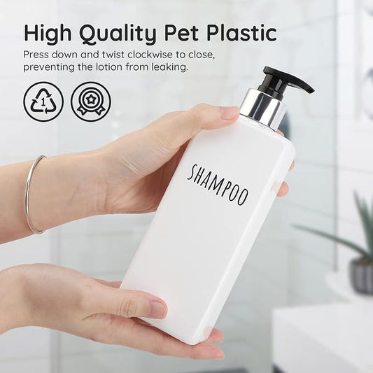 Segbeauty Square Soap Dispenser Refillable, 500ml Empty Reusable Modern - Image 2