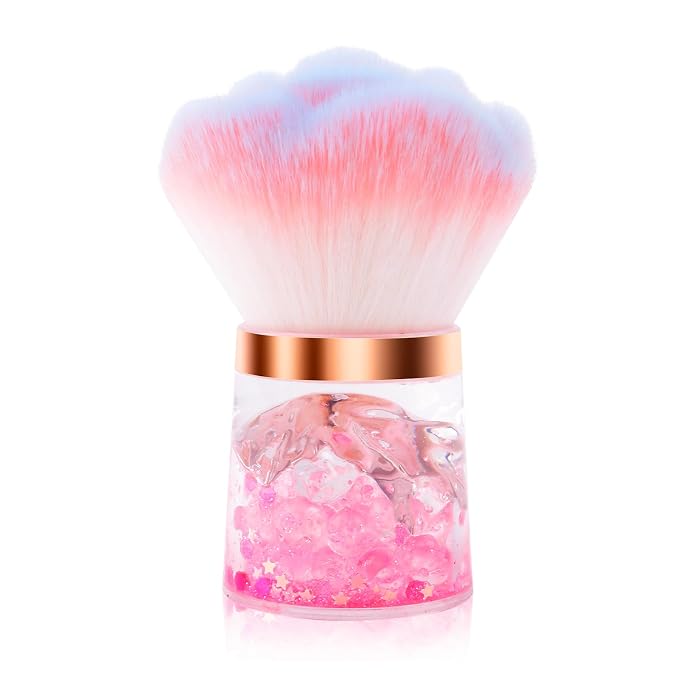 ANGNYA Nail Dust Brush, Rose Nail Art Dust Powder Remover Brush by ANGNYANAILS