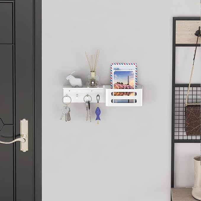 MKO Key Holder for Wall, 12.2In Mail Organizer Holder - Image 3