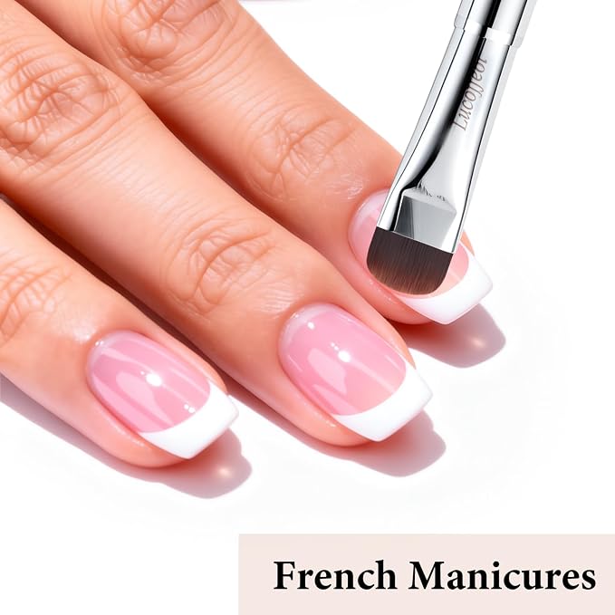 Nail Art Brush, 2-in-1 French Tip and Cuticle Cleanup Brush - Image 4
