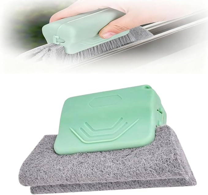 Magic Window Track Cleaner, Window Groove Cleaning Brush Hand-held Magic by Morekfly