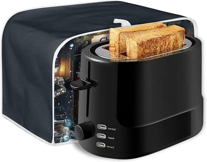 ZFRXIGN Christmas Snowman Toaster Cover 4 Slice Wide Slot Small Appliance Covers Washable Kitchen Decor Accessories Toaster Oven Cover Christmas Home Decorations Toaster Cover