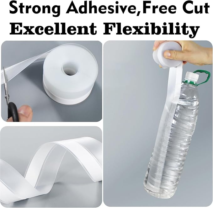 Silicone Seal Weather Stripping Tape 16.5 Ft Strip Bottom Draft Insulation - Image 5