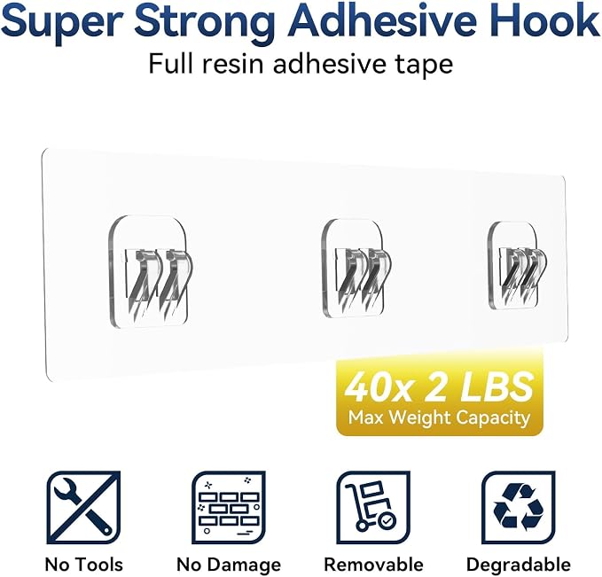 YASONIC Shower Caddy Adhesive, Rustproof Shower Shelves - Image 5