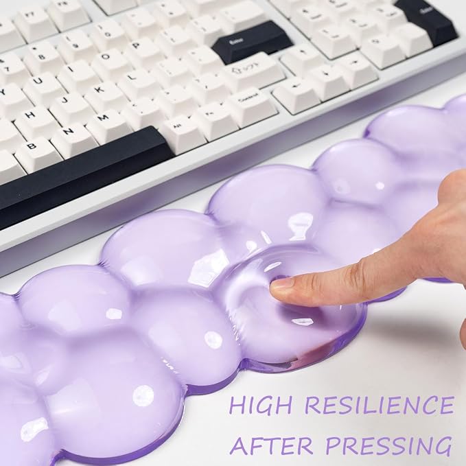 Purple Cloud Wrist Rest Set, Gel Wrist Rest - Image 6