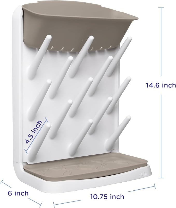 Ubbi Vertical Baby Bottle Drying Rack, Space Saving Countertop Drying Rack Baby - Image 2