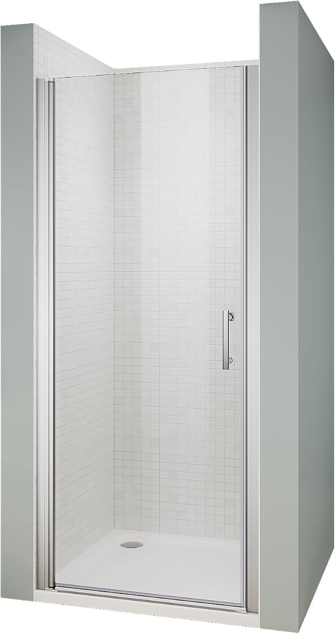 Glass Shower Door 31.5-33" W x 72" H, UCALAFEE Frameless Pivot Shower Door - Image 8