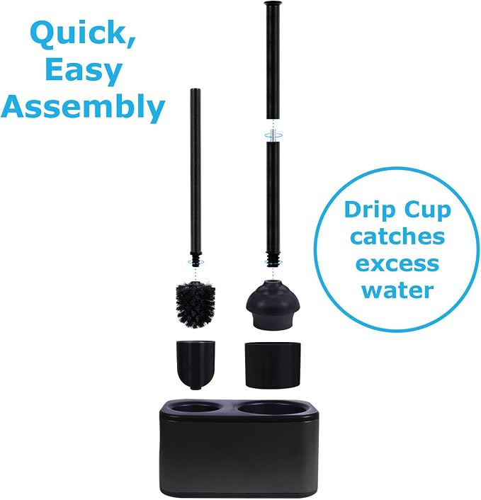 Blue Donuts Toilet Brush and Plunger Set - Image 4