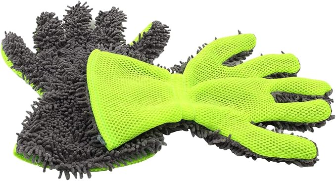 BokWin 2-Pack Car Wash Mitt Scratch Free, 5-Finger Microfiber Wash Mitts - Image 2